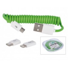 All-in-one charging cable Accell Group - clear/green