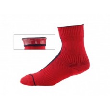 Socks SealSkinz Road ankle Hydrostop - size M (39-42) red/black waterproof