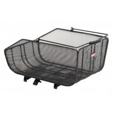 Rear wheel basket Un`x  Arminio TopKlip - 44x28x20cm black close-mesh