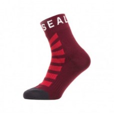 Socks SealSkinz Warm Weather ankle - size L(43-46) hydrostop red/grey/white