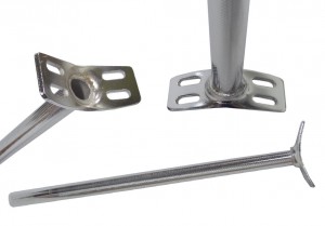 Seat Post for Unicycle 4-bolt-Version - ezüst 22,2 x 400 mm